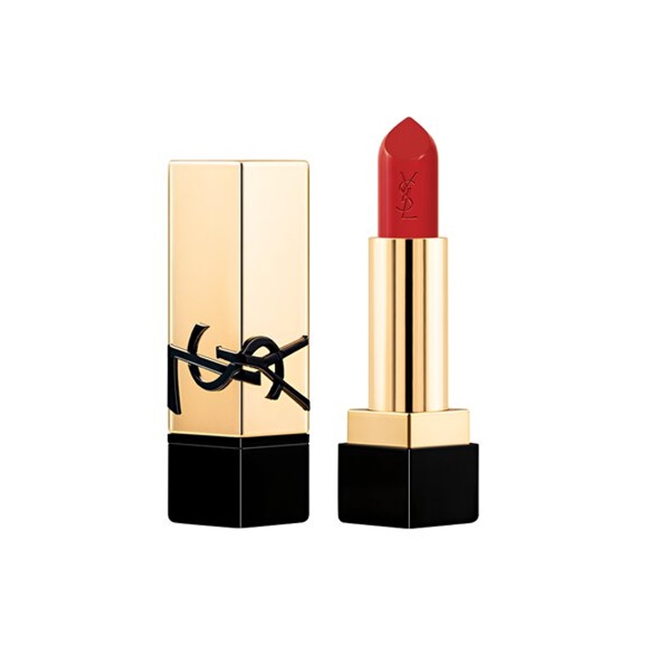 

SAINT LAURENT Квадратная туба Gold Tube помада сатиновый блеск легко растушевывается стойкий цвет 3,8г