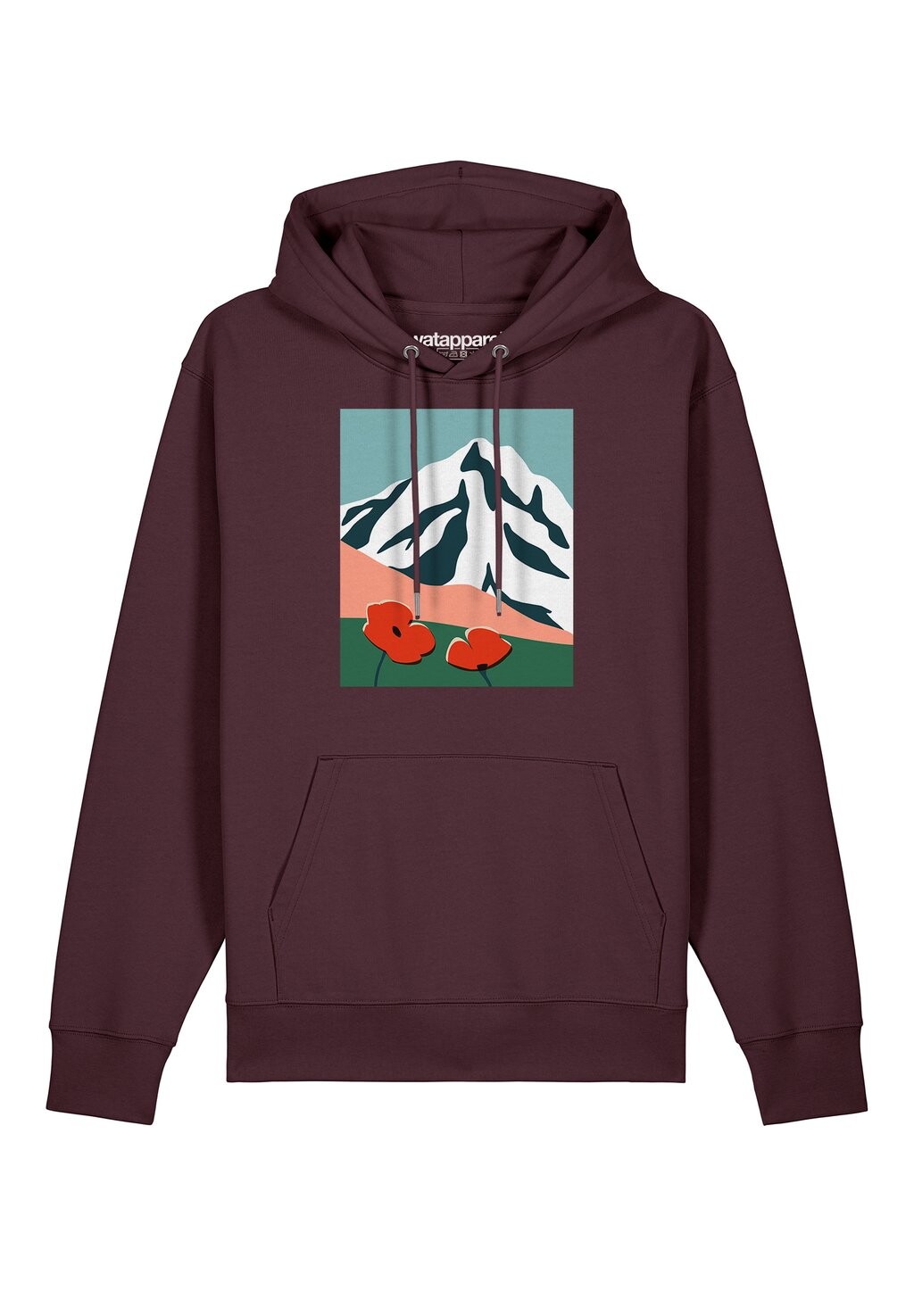 

Толстовка с капюшоном COUNTRYSIDE watapparel, темно-фиолетовый