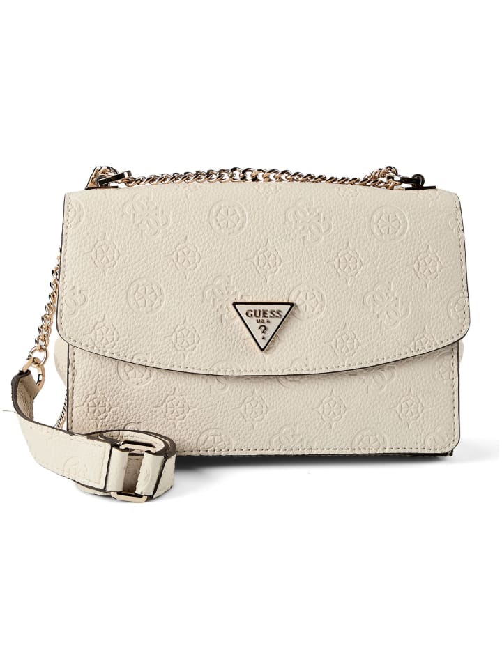 

Guess Сумка Cresidia через плечо, 24 см, кремового цвета, с логотипом