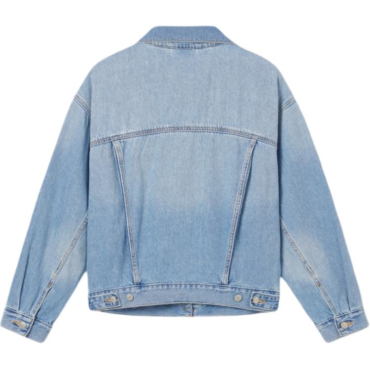 Levis Джинсовая куртка женская волнистая синяя, Ripple Blue — фото 2