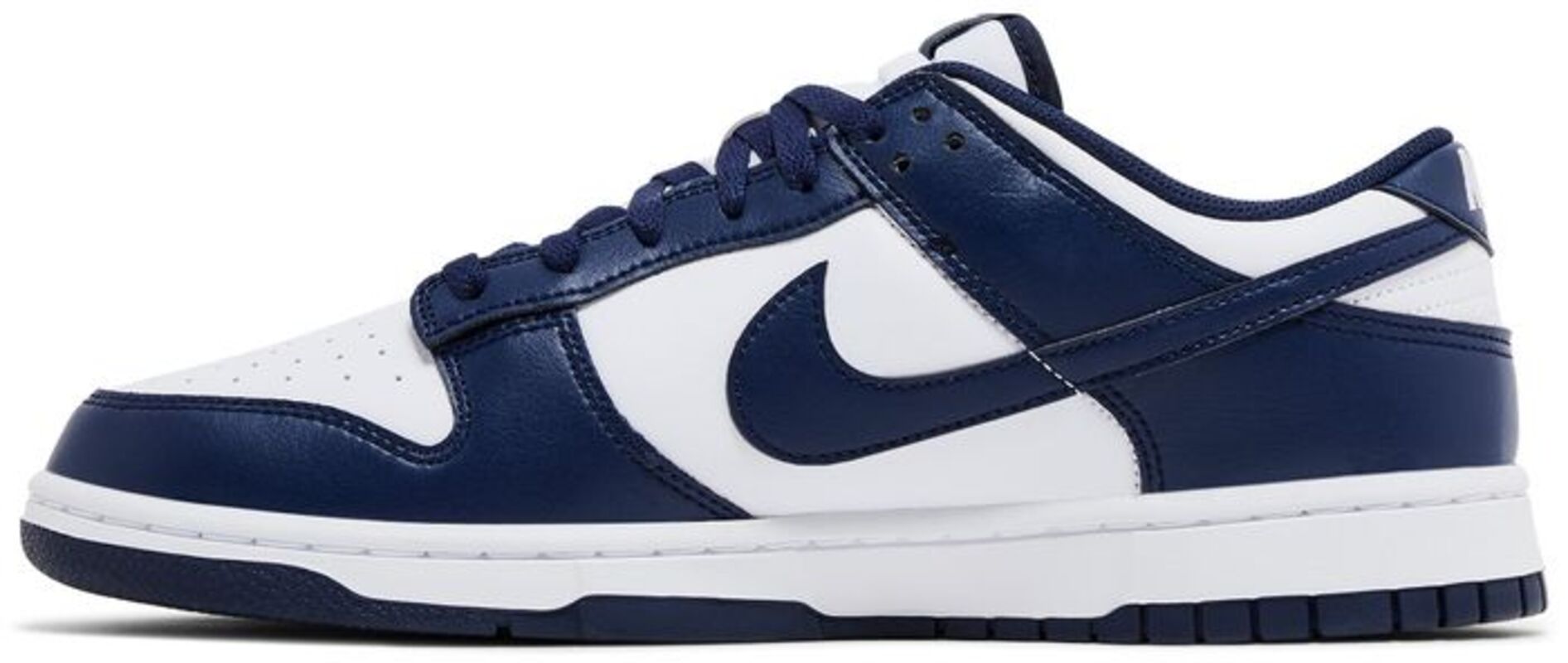 Кроссовки Nike Dunk Low White Midnight Navy — фото 2