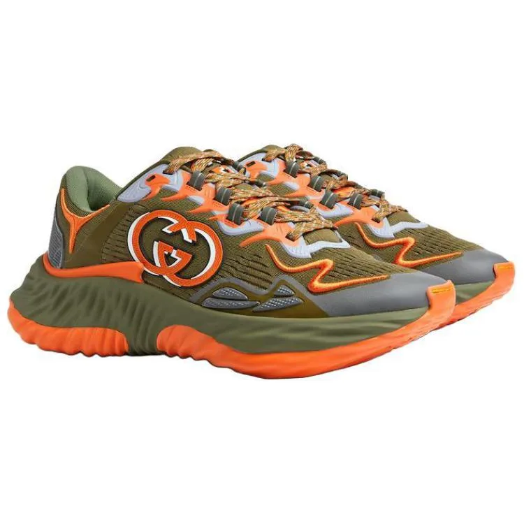 GUCCI Ripple Low top Casual Shoes мужские зеленые — фото 4