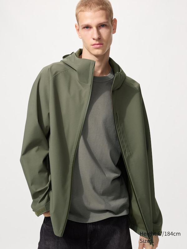 Парка Blocktech Uniqlo, 56 olive