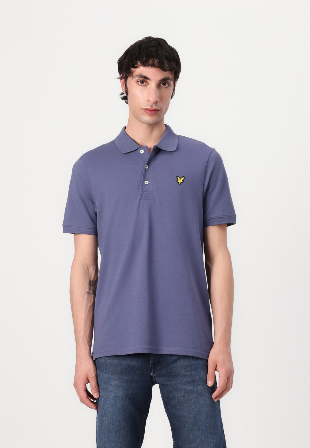 

Рубашка поло PLAIN Lyle & Scott, темно-фиолетовый