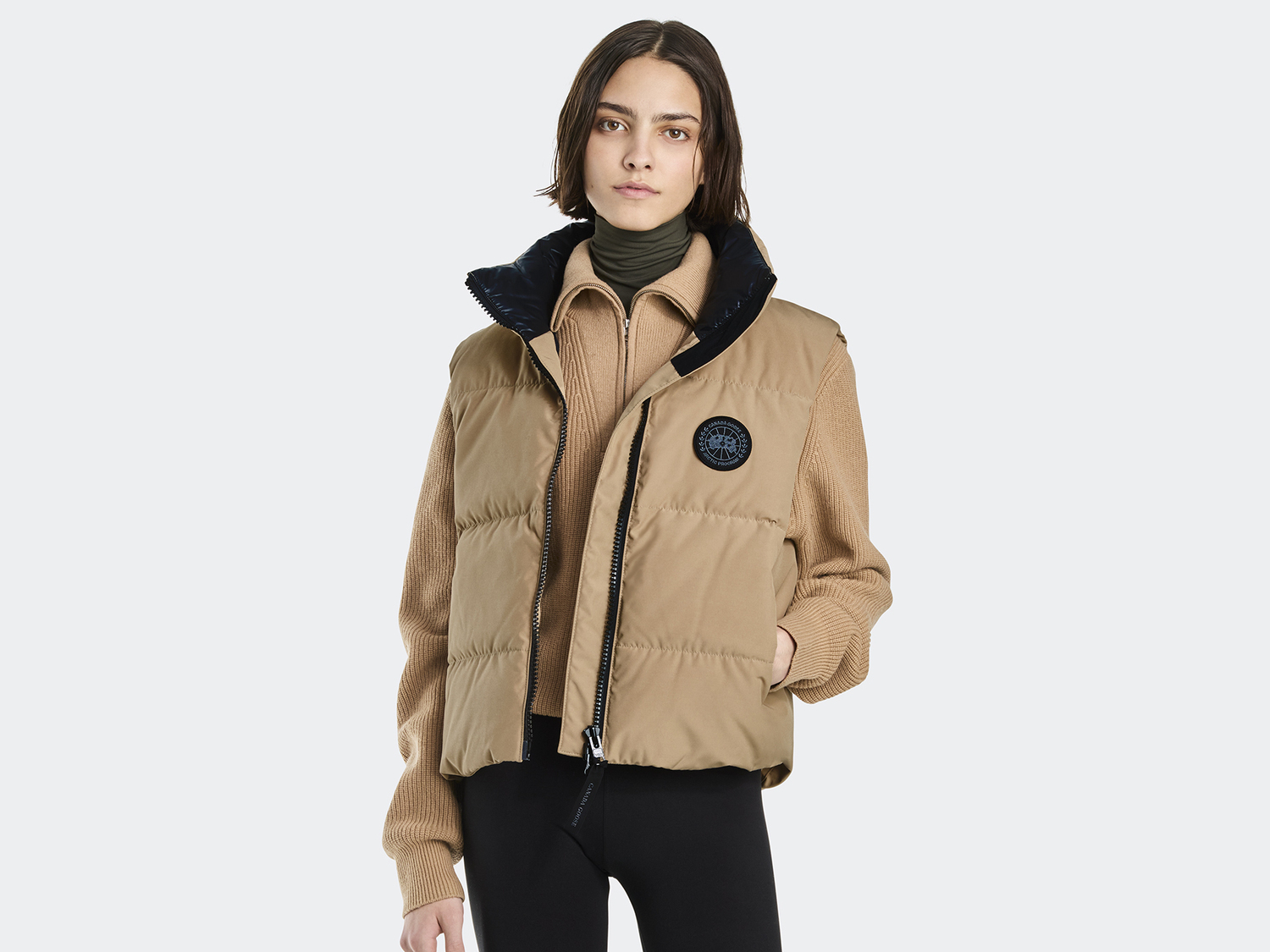 

Жилет Canada Goose Grandview Cropped Black Label, Desert Sand
