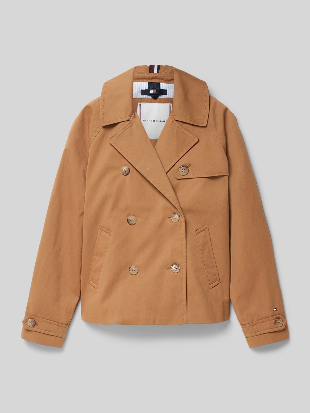 

Пальто с воротником-лацканом Tommy Hilfiger Teens, коричневый