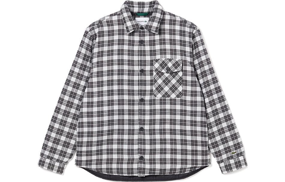 

LACOSTE Мужская рубашка, цвет Black/White Checked