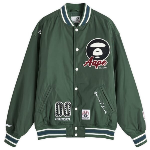 

Куртка университетская хоккейная Aape Aape By A Bathing Ape, зеленый