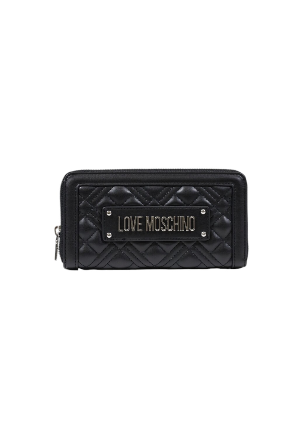 

Кошелек женский Love Moschino стеганый на молнии, черный
