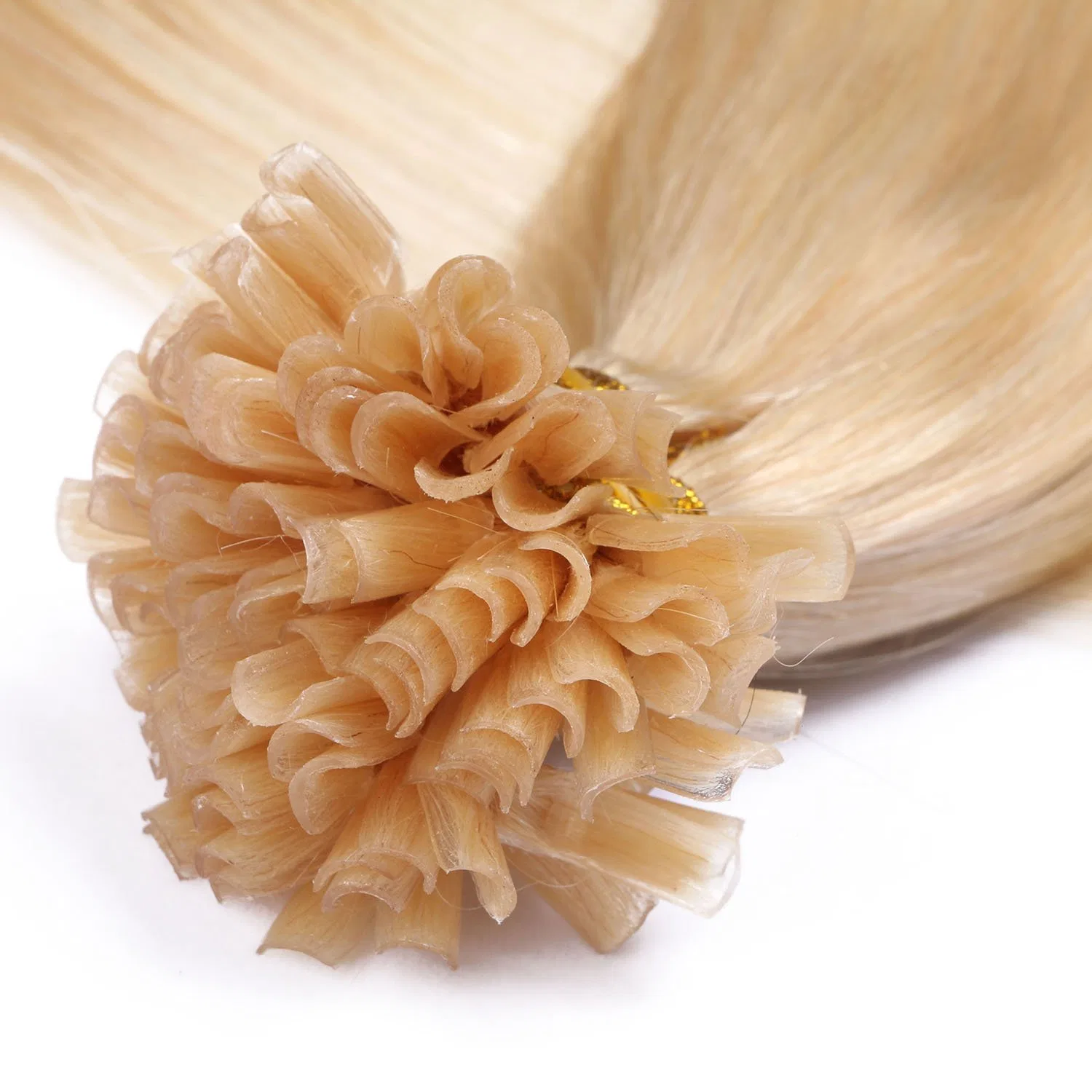 Наращивание волос кератиновое «#613 Light Blonde» от NOVON Hair Extension, 60 см, 50 прядей Haar-Profi — фото 4
