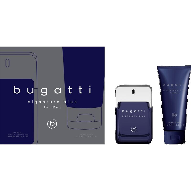 

Подарочный набор Signature man синий bugatti, 1 шт.