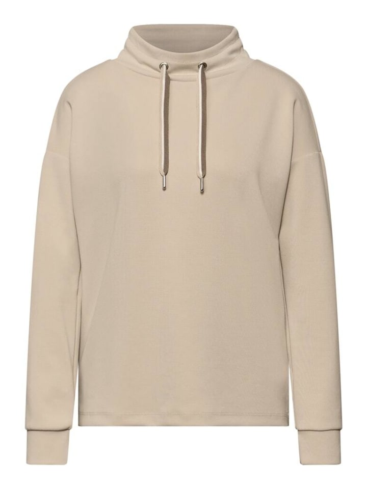 

Street One Толстовка из хлопка бежевого цвета, Бежевый, Street One Толстовка из хлопка бежевого цвета