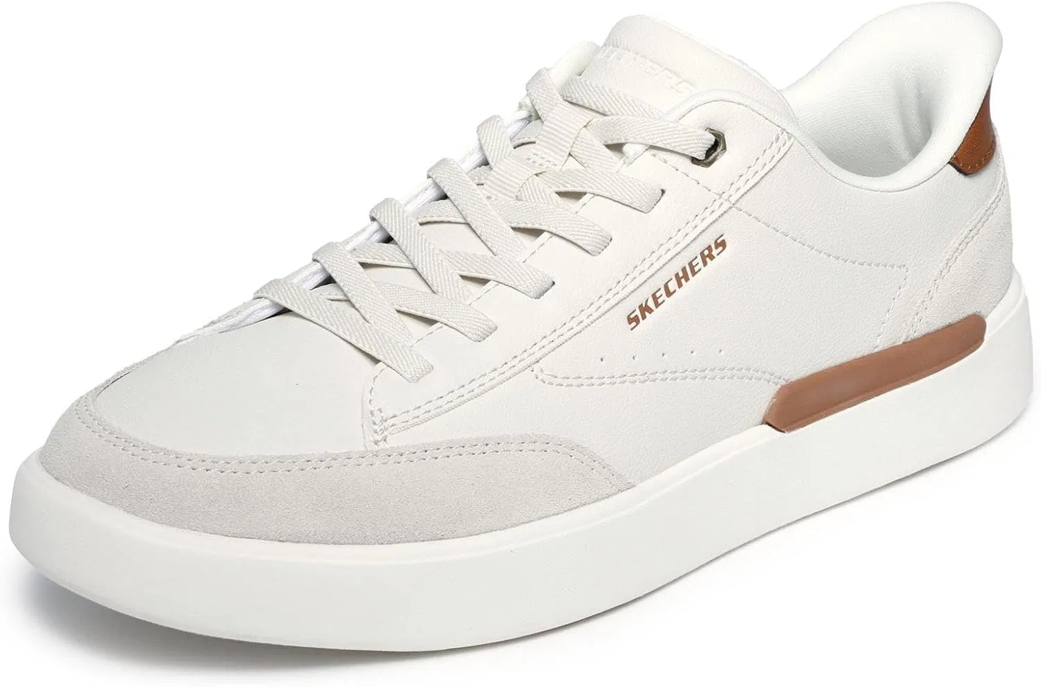 Мужские кроссовки Skechers Verloma Radical, Cream Synthetic Suede