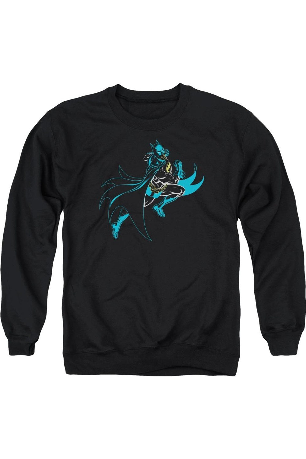

Толстовка Batman Neon Batman для взрослых с круглым вырезом Gildan, черный