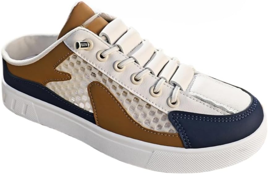 

Мужские слипоны-тапочки без задника на широкой подошве Geerta, бежевый