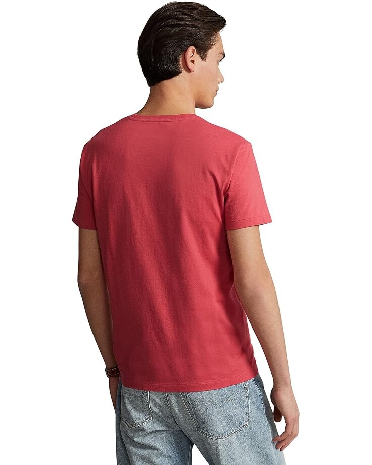 

Футболка Polo Ralph Lauren Classic Fit Jersey Crew Neck T-Shirt, цвет Red Sky