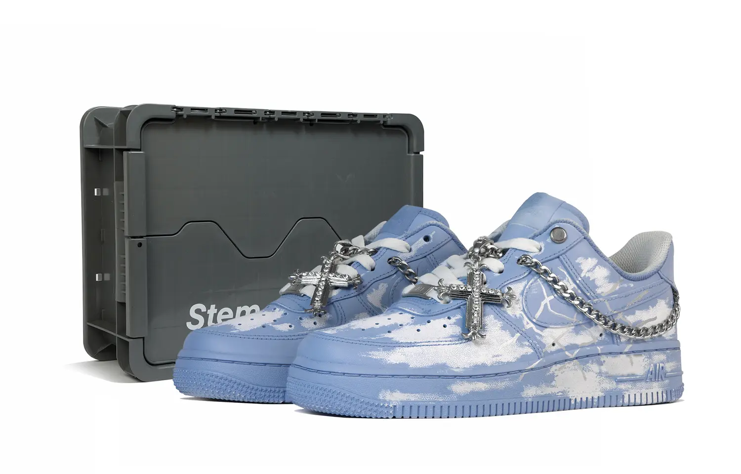 

Мужские кроссовки для скейтбординга Nike Air Force 1, Light Blue