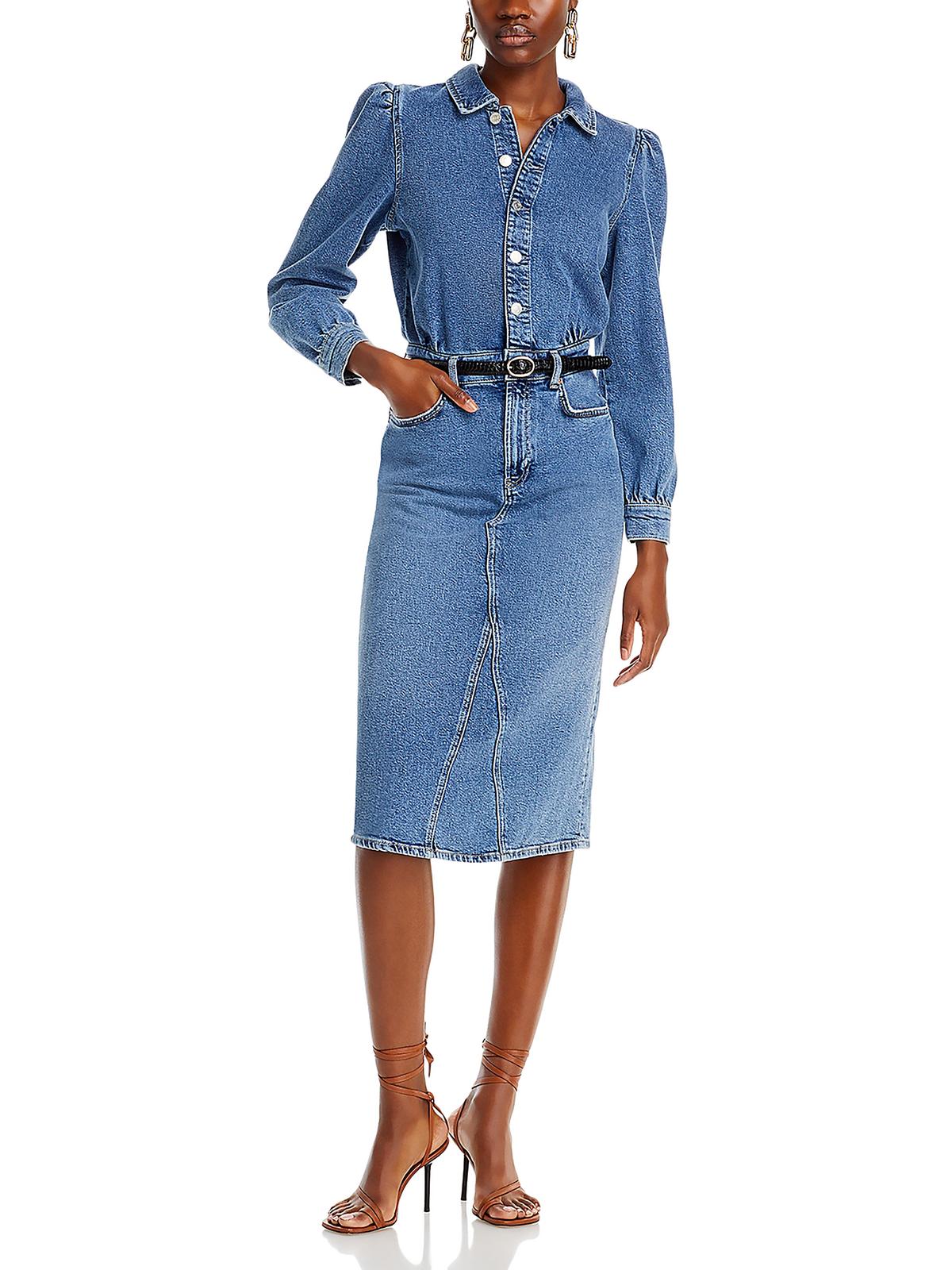 

Платье-рубашка из денима с длинными рукавами Beverly Womens Rails, цвет west coast