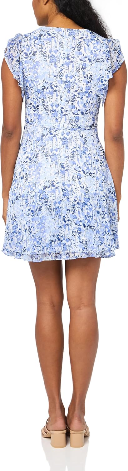 Женское шифоновое платье Tommy Hilfiger Nantucket Blossom, Ivory/Blue — фото 2