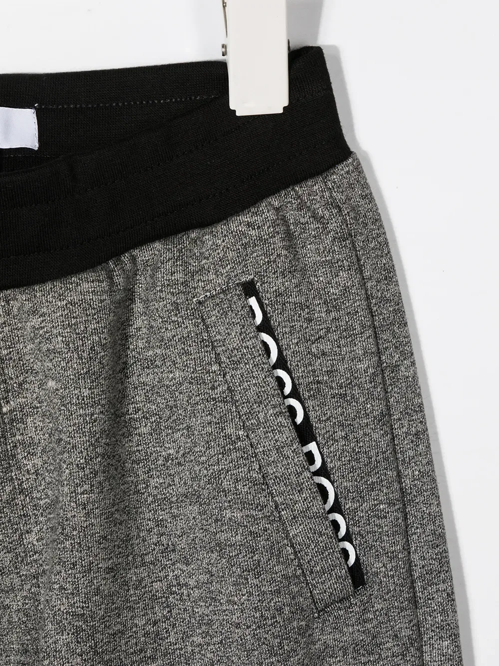 Спортивные брюки с вышитым логотипом Boss Kidswear, серый — фото 3