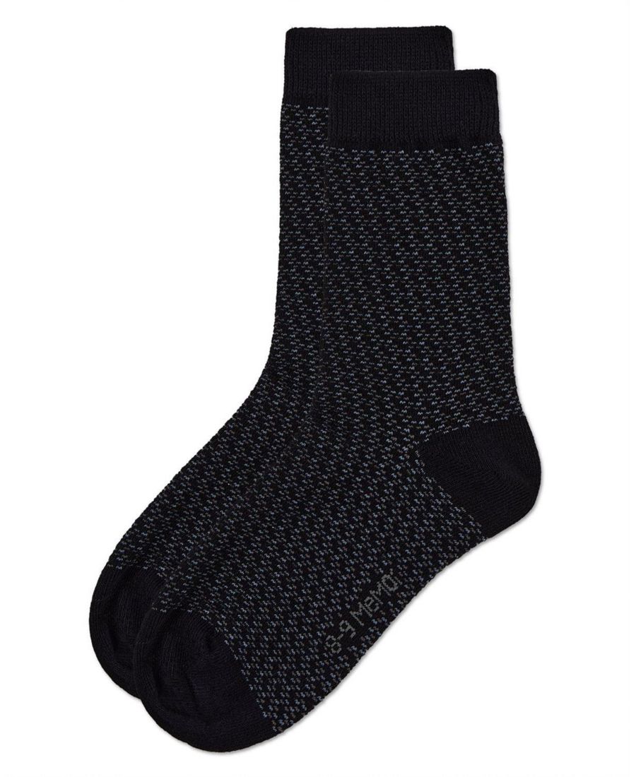 Детские двухцветные носки Dashline Crew Socks MeMoi, Navy — фото 3