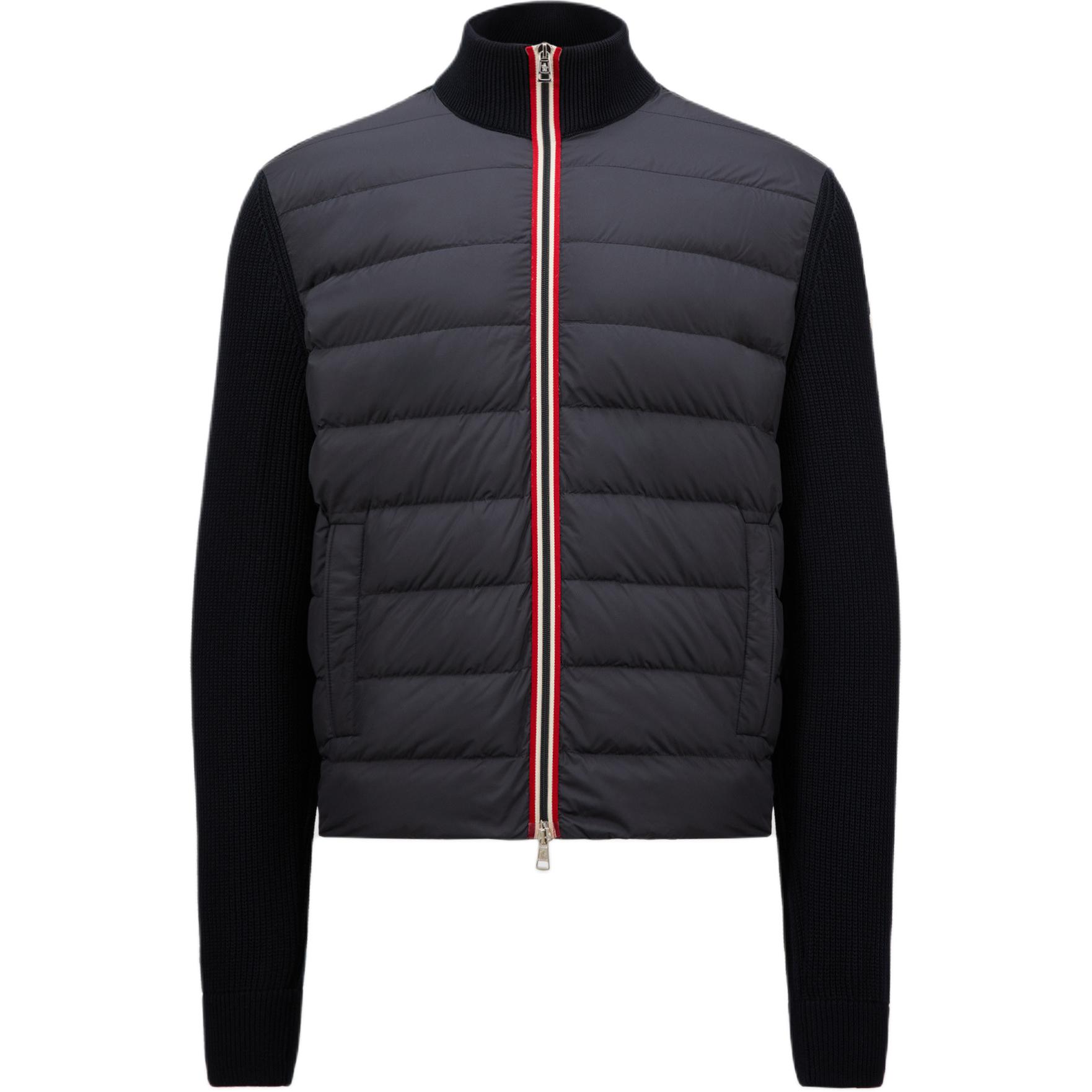 Moncler Кардиган на молнии с логотипом, Marine Blue — фото 3