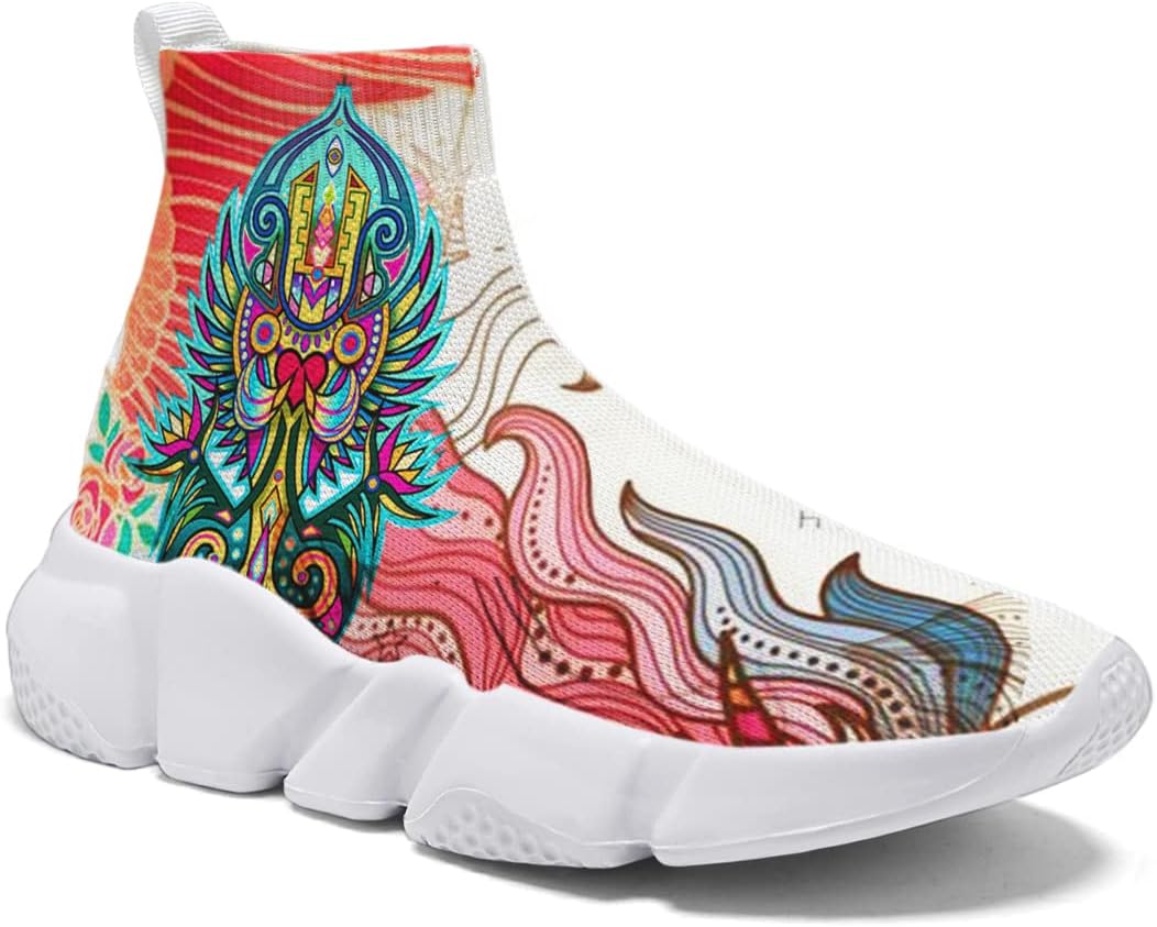 

Мужские кроссовки Hetios с граффити, для ходьбы и бега, носочные, легкие, удобные, дышащие, многоцветные, Figure 11