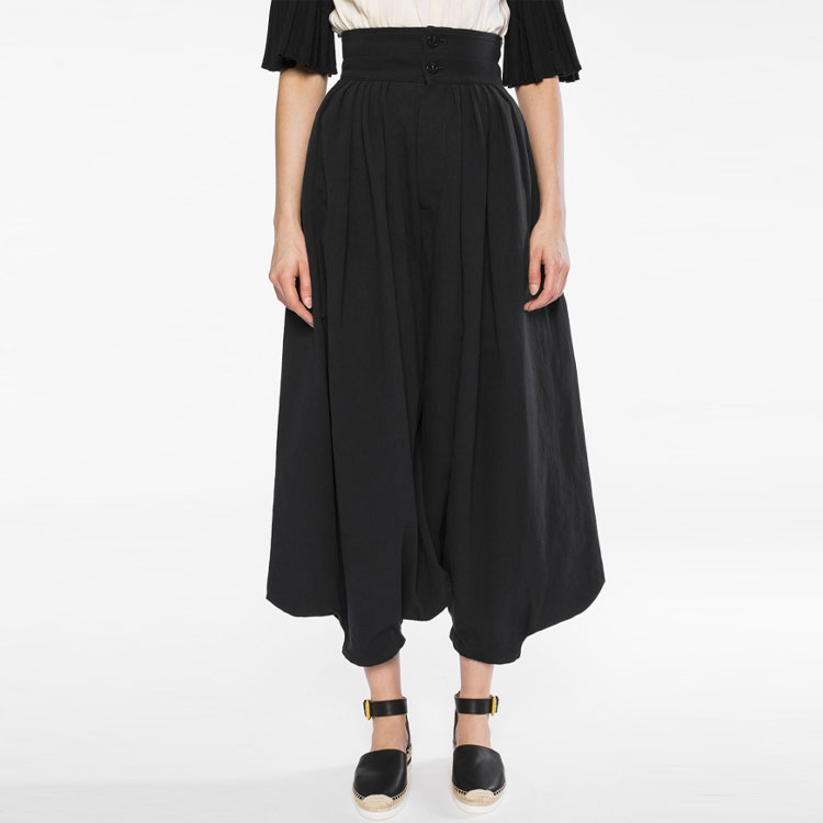Chloé Повседневная длинная юбка женская черная — фото 4