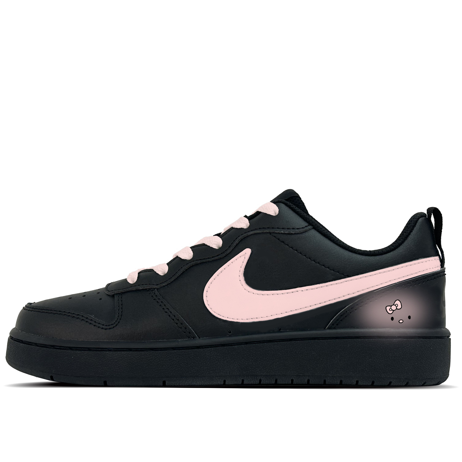 

Детские износостойкие и противоскользящие скейтбордистские кроссовки Court Borough Cute из искусственной кожи для подростков Nike, lotus color