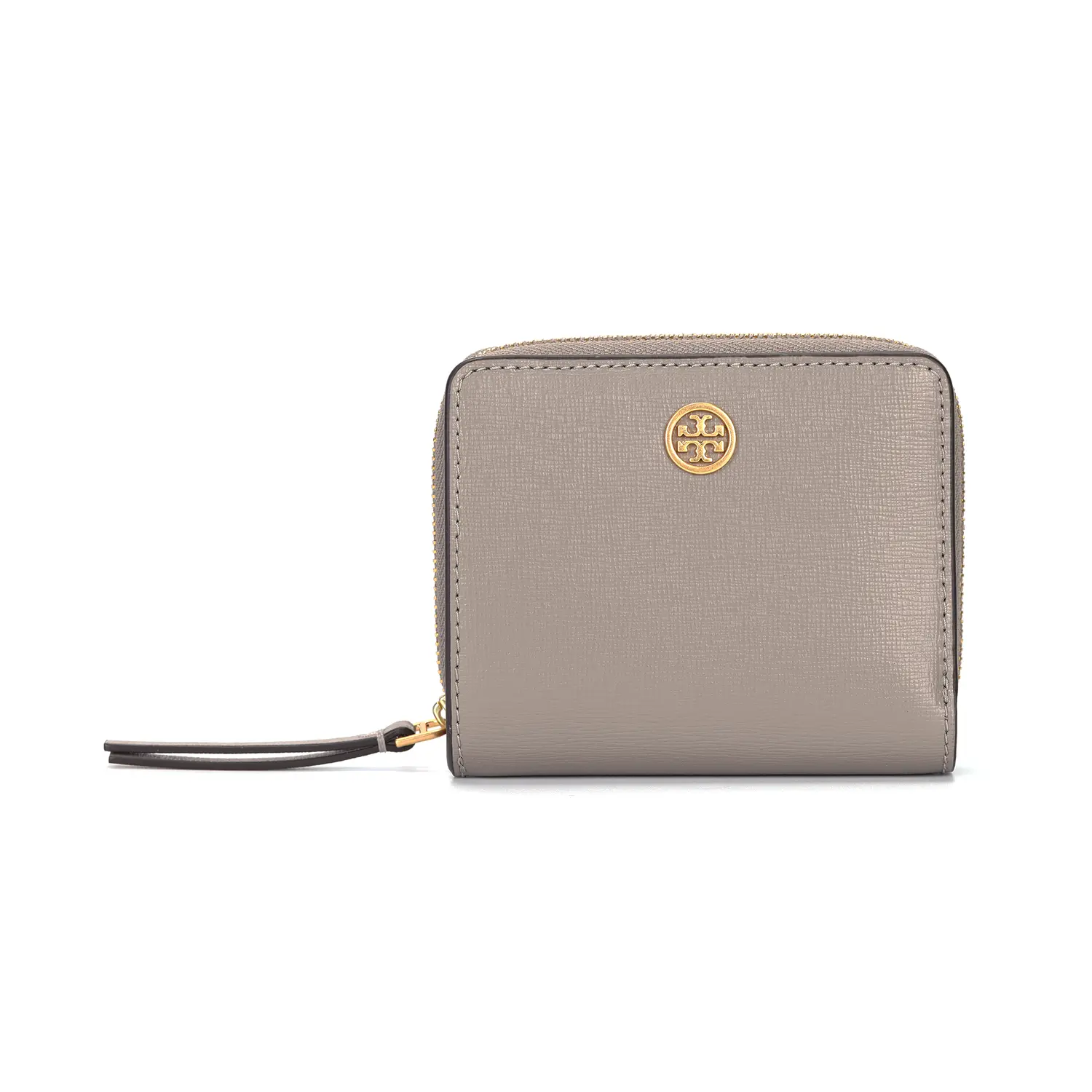 

Кожаный кошелек Robinson обычный женский серый TORY BURCH