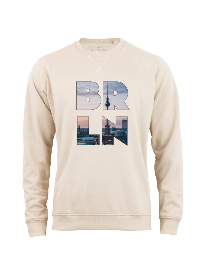 

Толстовка Cotton Prime Sweatshirt Skyline Berlin - Weltenbummler Kollektion, песочный
