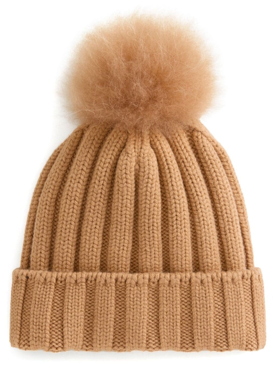

Woolrich шапочка из натуральной шерсти с помпоном, коричневый
