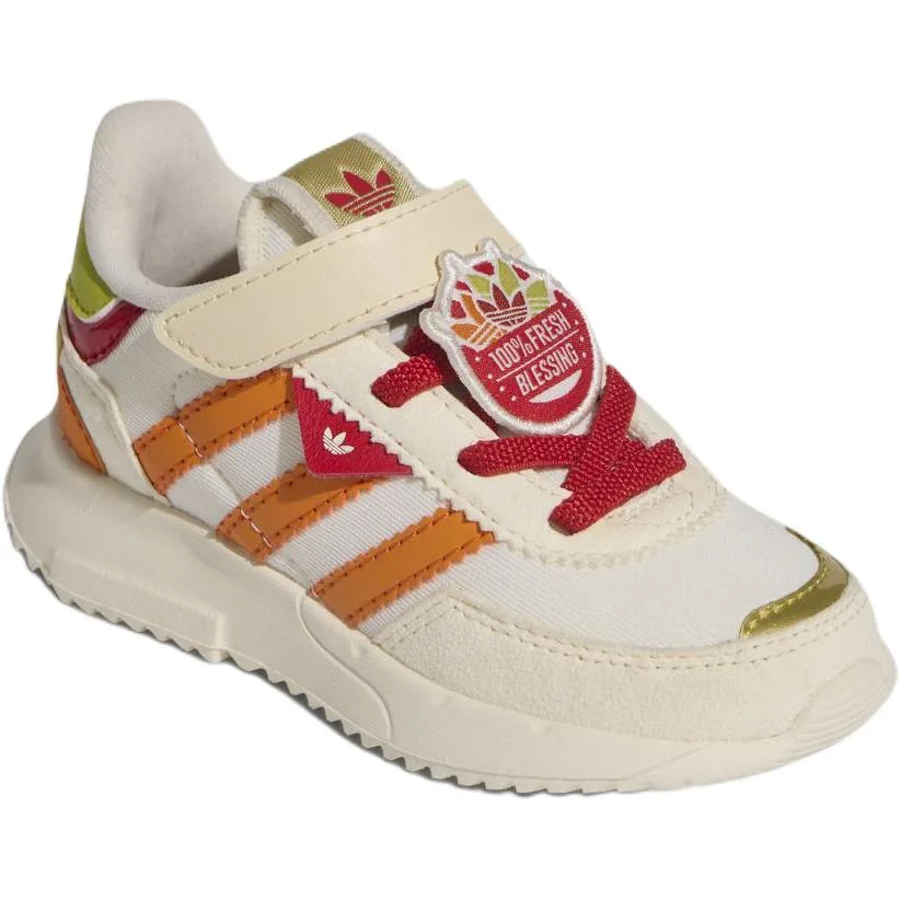 Adidas Originals Disney Retropy F2 низкие кроссовки для малышей бежевые оранжевые красные — фото 3