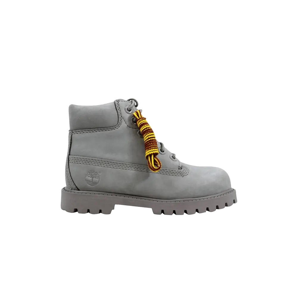 Ботинки Timberland Premium 6 Inch Toddler на шнурках, серый