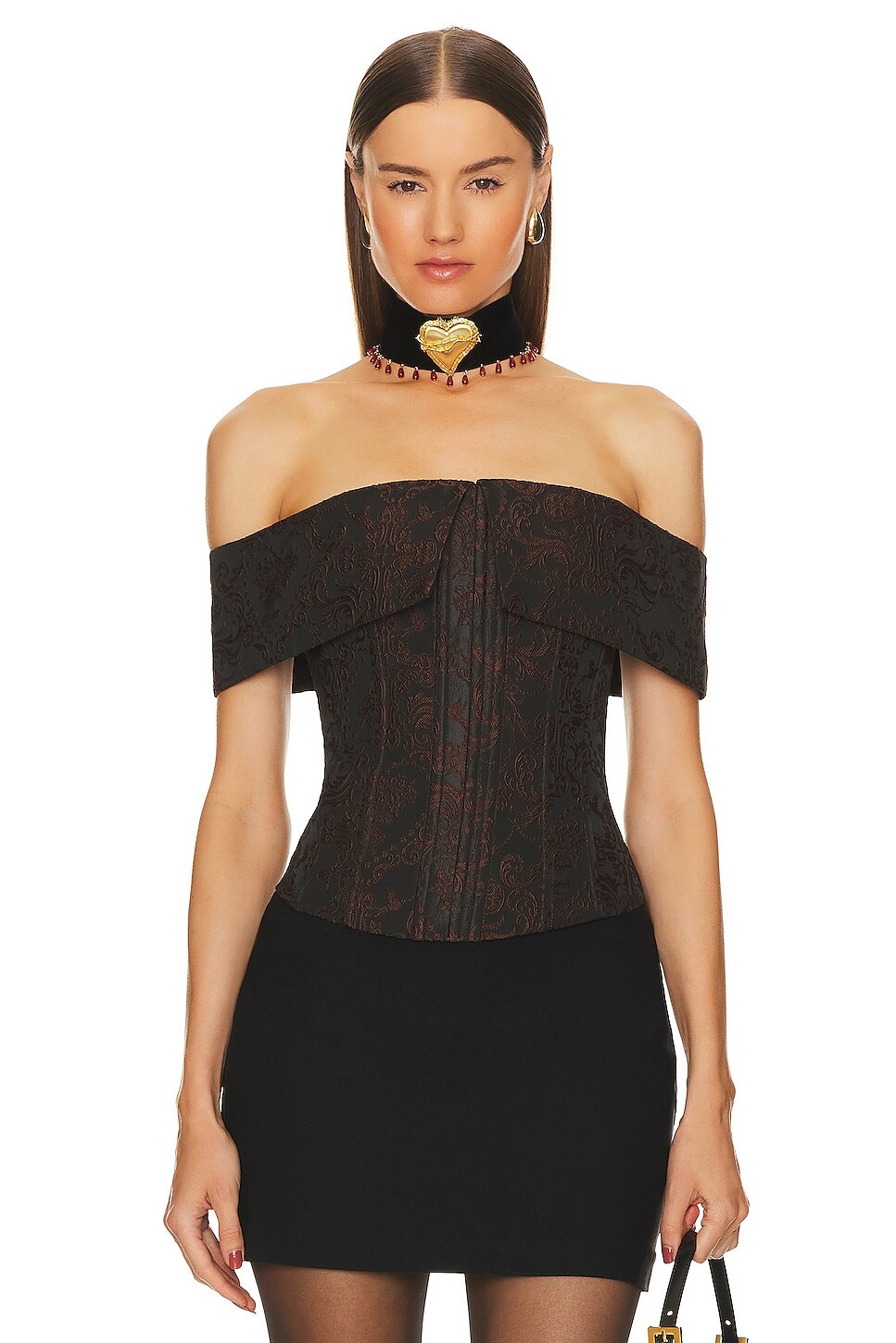 

Топ LPA Amara Corset, цвет Brown & Black