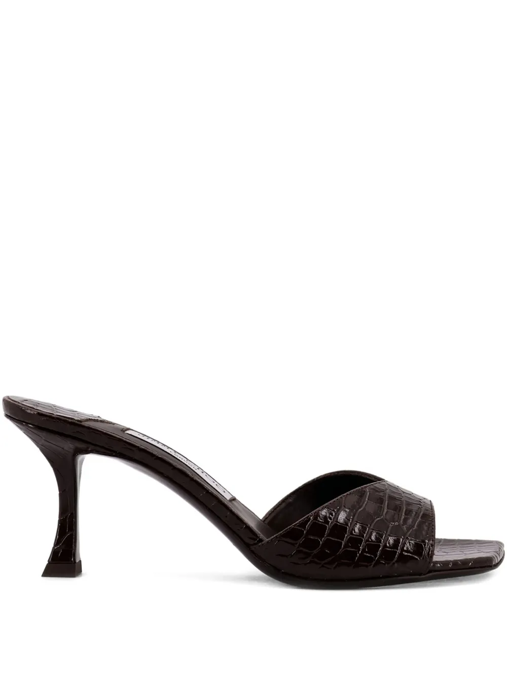 Босоножки Skye на каблуке 70 мм Jimmy Choo, коричневый