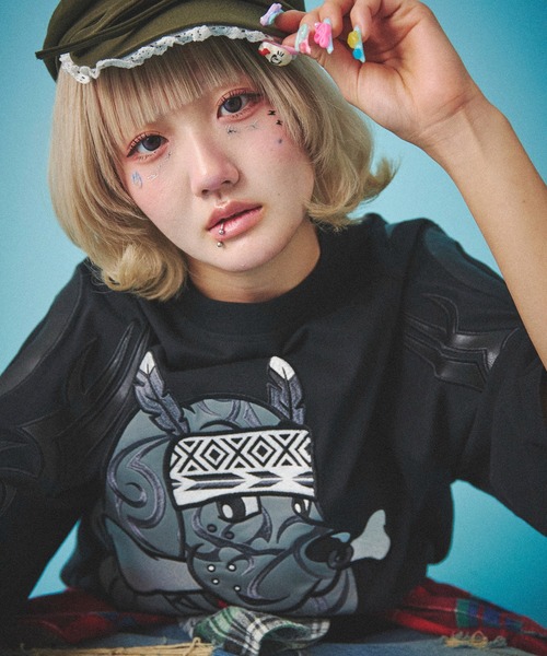 

Футболка, крой оверсайз, бренд GALFY, черный