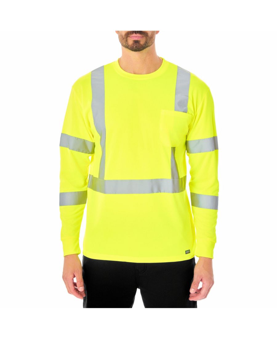 

Мужская светоотражающая защитная футболка с длинным рукавом Smith's Workwear, Laser yellow, Желтый, Мужская светоотражающая защитная футболка с длинным рукавом Smith's Workwear, Laser yellow