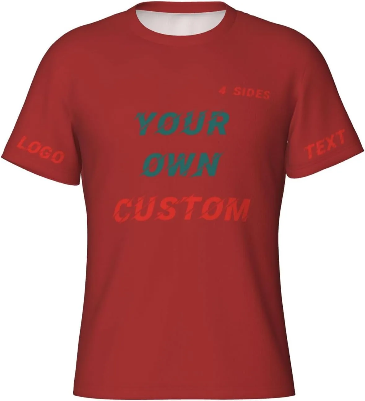 

Футболка Custom с принтом на 4 сторонах