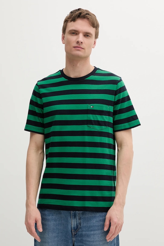 

Хлопковая футболка Tommy Hilfiger, зеленый