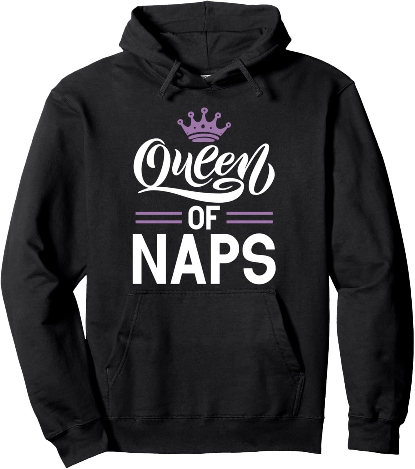 

Худи для сна Queen of Knaps, черная Sleep Lover Gifts & Nap Lover Gifts