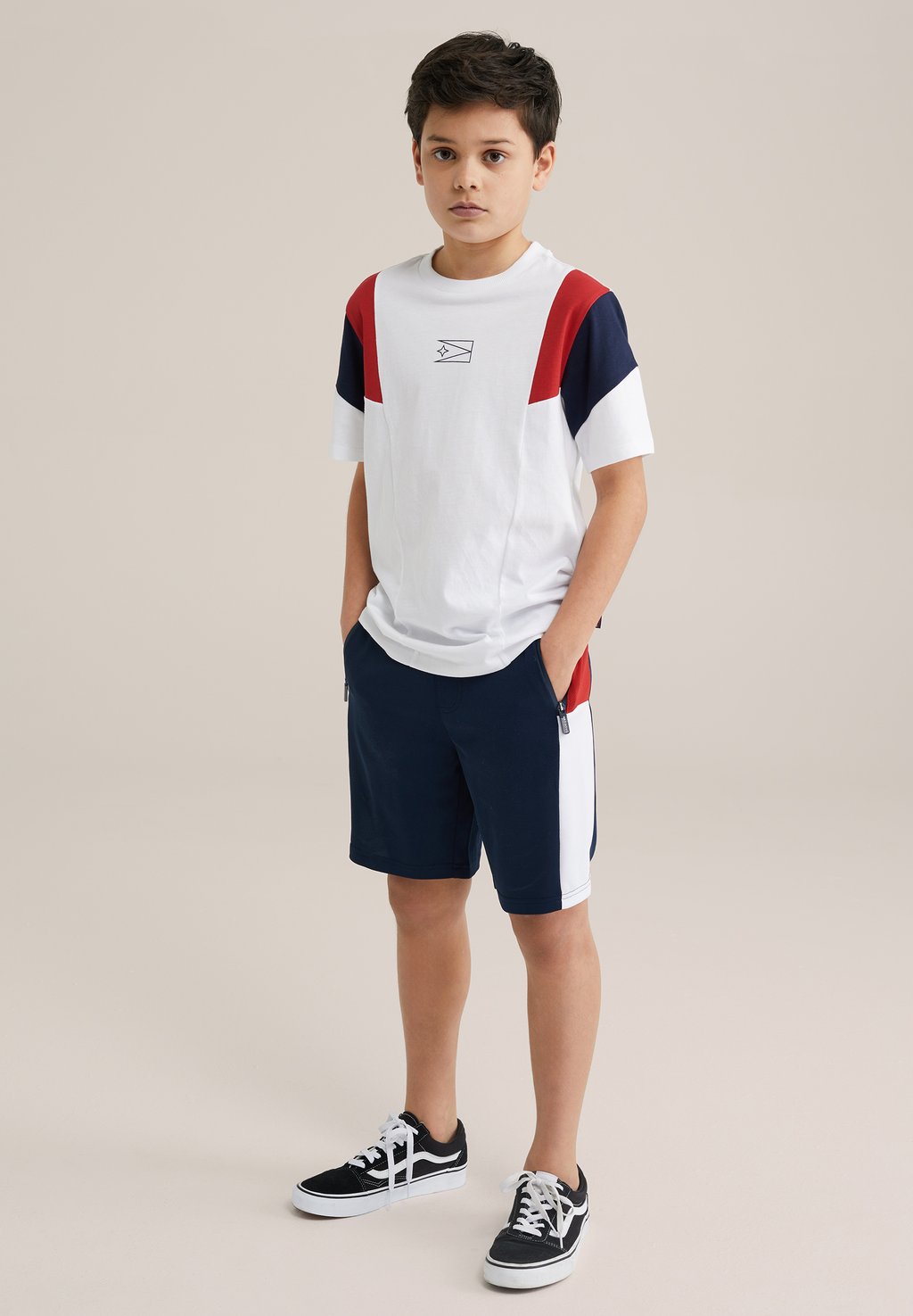 

Брюки WE Fashion, темно-синий