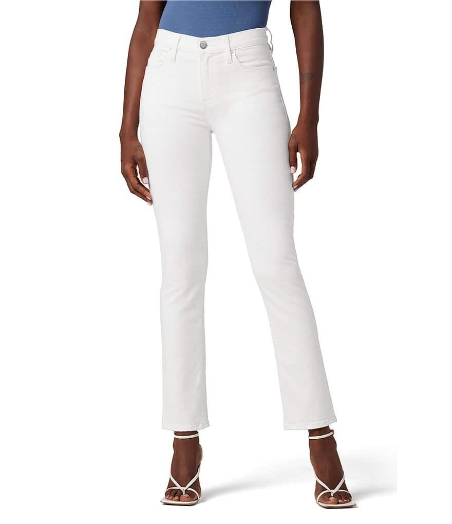 

Hudson Jeans Nico Прямые джинсы до щиколотки со средней посадкой, белый