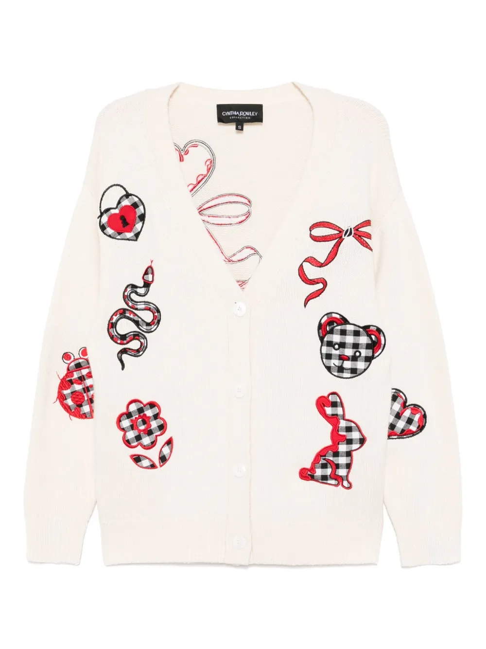 

Кардиган playful в технике пэчворк Cynthia Rowley, белый