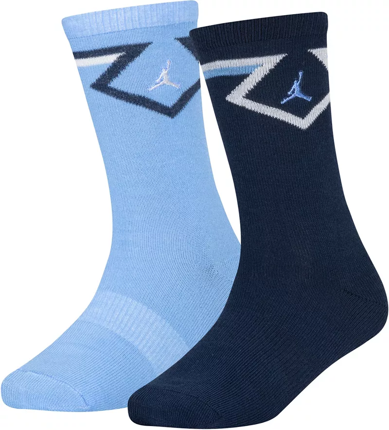 

Детские носки Jordan Diamond Crew — 2 шт, цвет University Blue