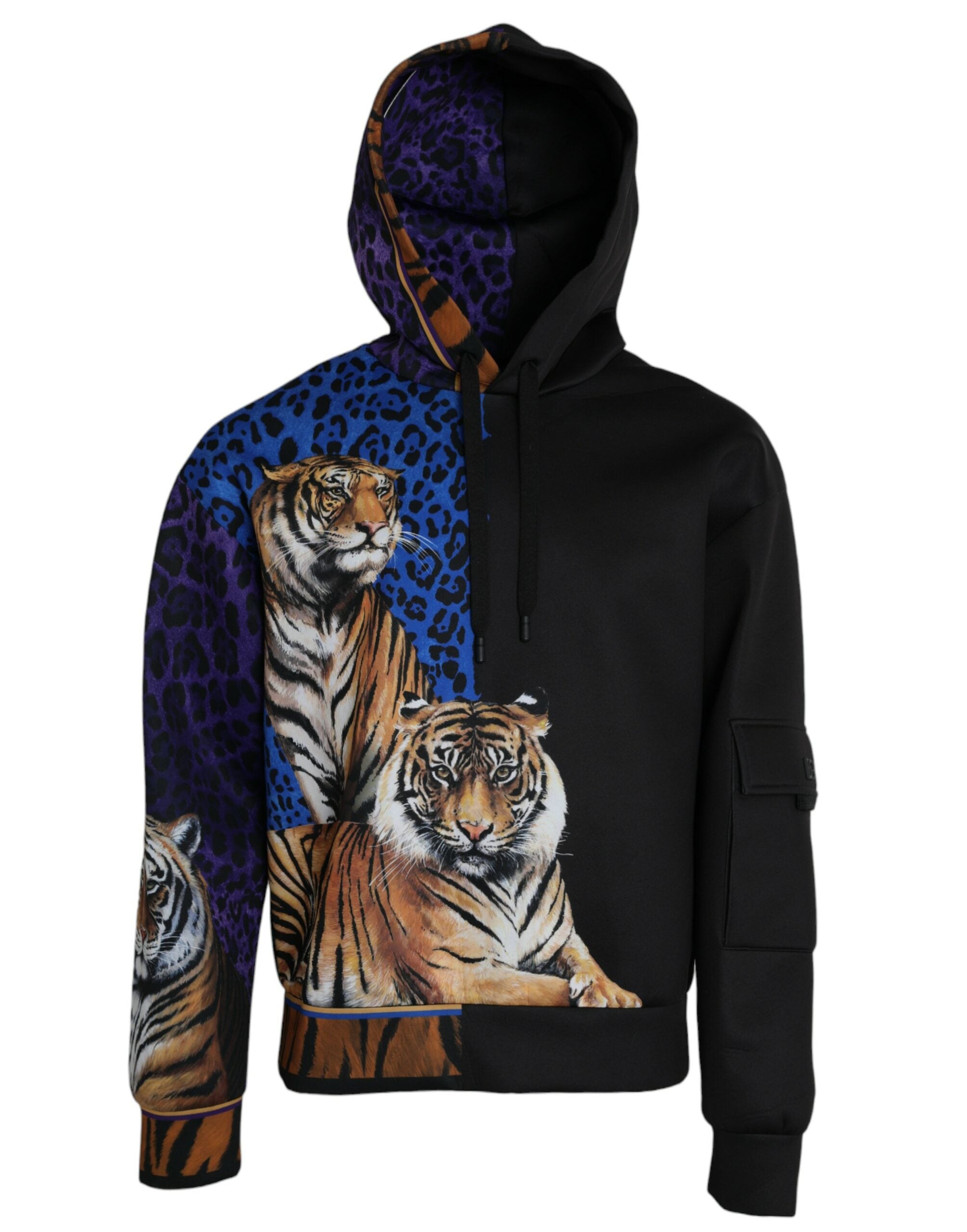 

Толстовка с капюшоном Dolce & Gabbana Tiger, мужской свитер, мультиколор