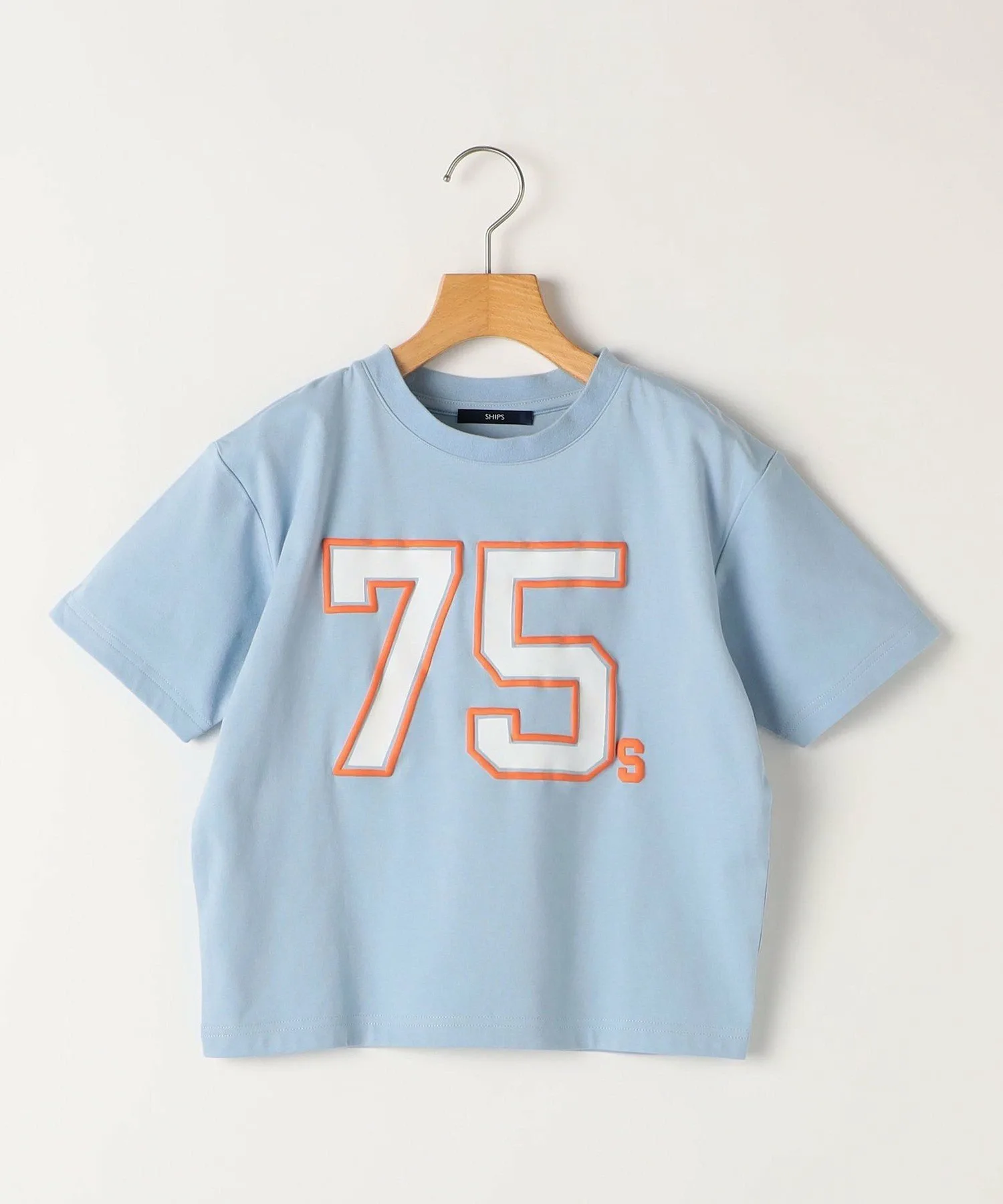 Детская футболка с коротким рукавом и цифровым рисунком SHIPS KIDS: 140-160 см, Light blue