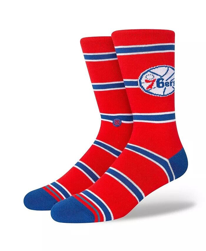 

Мужские носки Crew Philadelphia 76ers из твердой древесины в полоску Stance