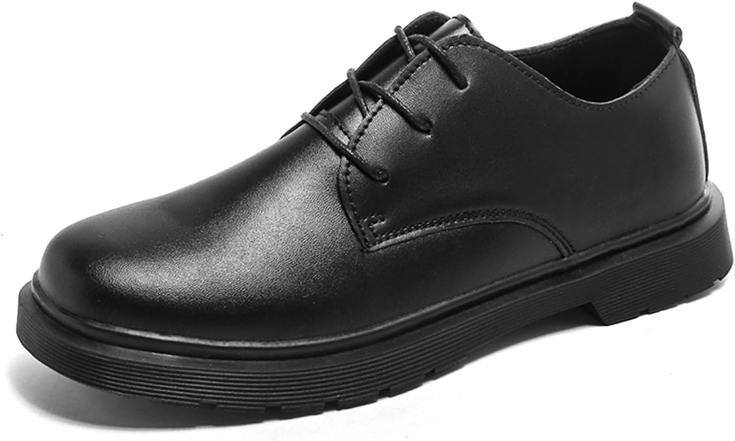 

Мужские классические кожаные оксфорды на шнуровке, мягкий носок, удобные, для делового и повседневного формального ношения, с устойчивой к скольжению подошвой, для офиса, вечеринок и повседневной носки Tixewsjh, черный