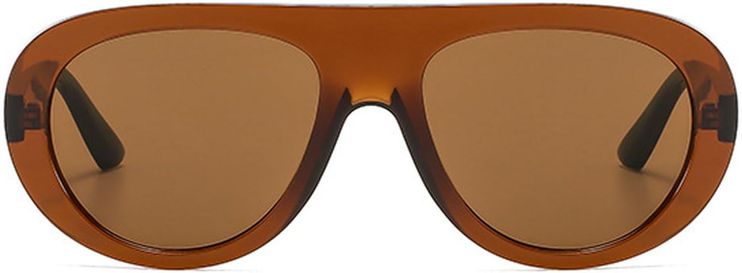 

Ретро-солнцезащитные очки-пилот большого размера для женщин, круглые солнцезащитные очки, модные трендовые очки с защитой от УФ-излучения UV400 для мужчин, солнцезащитные очки с леопардовым принтом зеленого цвета mincl, C4